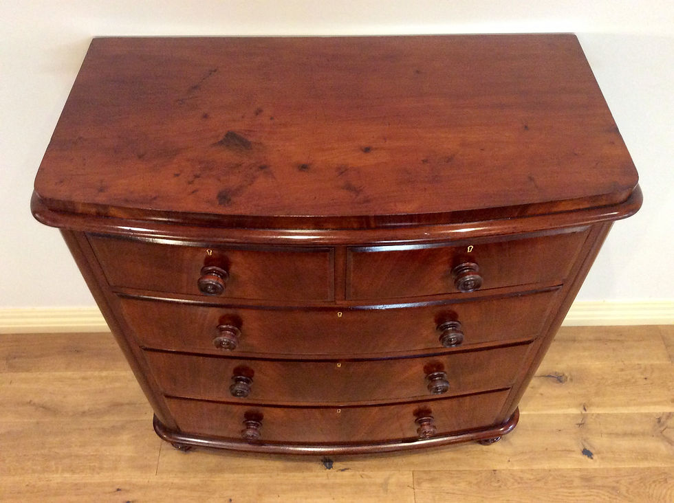 Thumbnail: A8040 – Large Restored Victorian Flame Mahogany Chest.