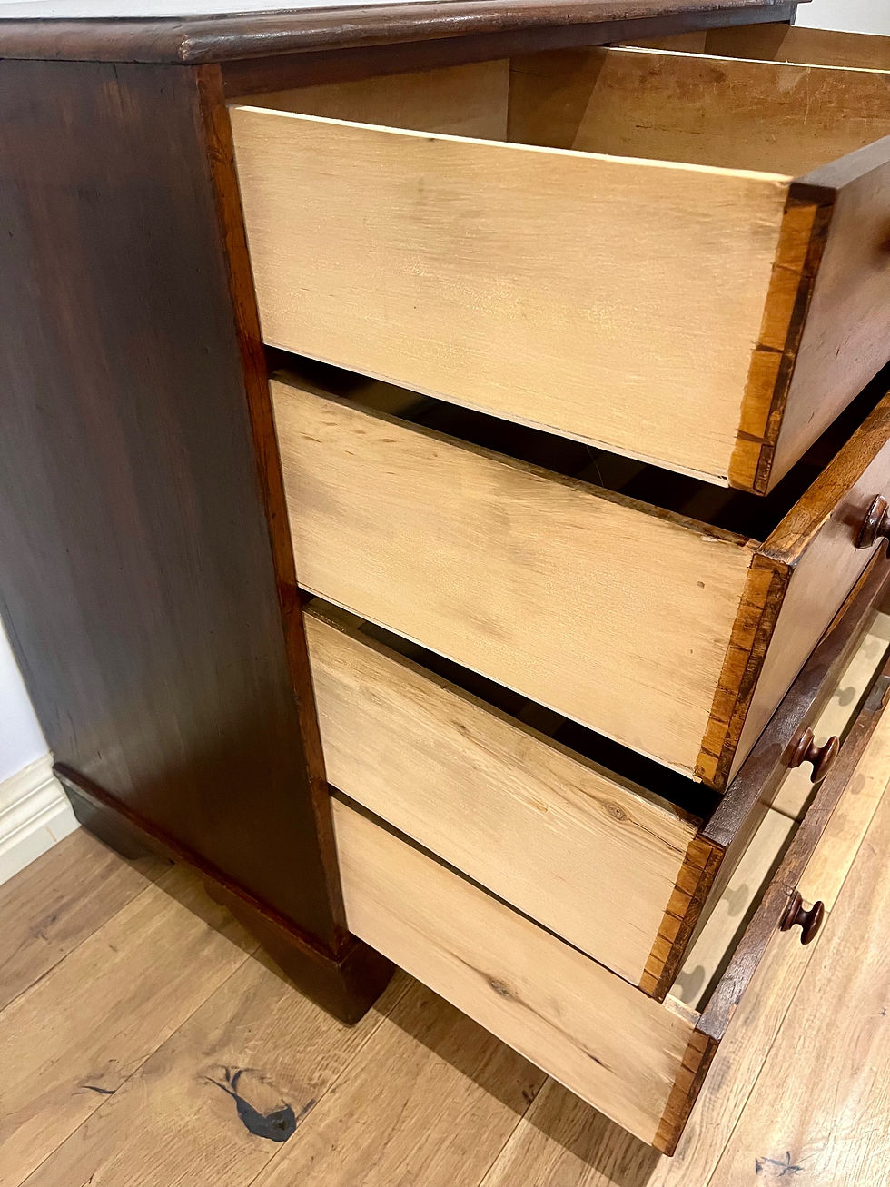Thumbnail: A9045 - Restored Late Georgian Mahogany Five Drawer Dresser. 