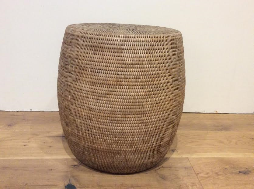 New Satara V831W Rattan Drum Stool. RRP $275.