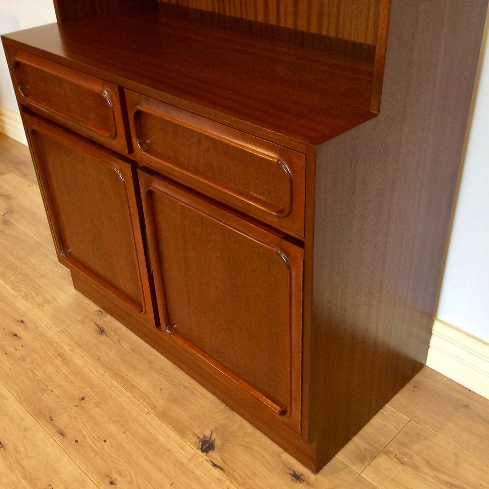 Thumbnail: Mid Century Noblett Walnut Display Cabinet Wall Unit. Circa 1970