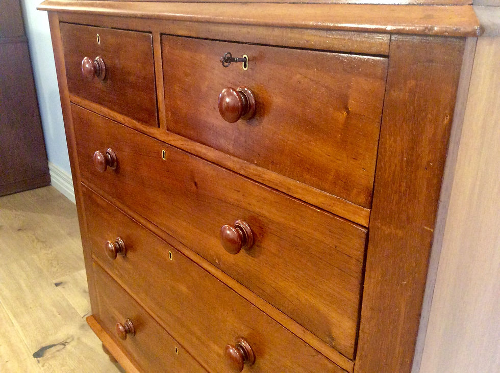 Thumbnail: Early Edwardian Australian Red Cedar Five Drawer Chest.