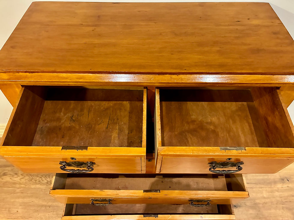 Thumbnail: A9114 Restored Five Drawer Edwardian Kauri Dresser. 