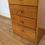 Thumbnail: Restored Mid Century Alrob Five Drawer Oak Bedside Cabinet. Circa 1965.