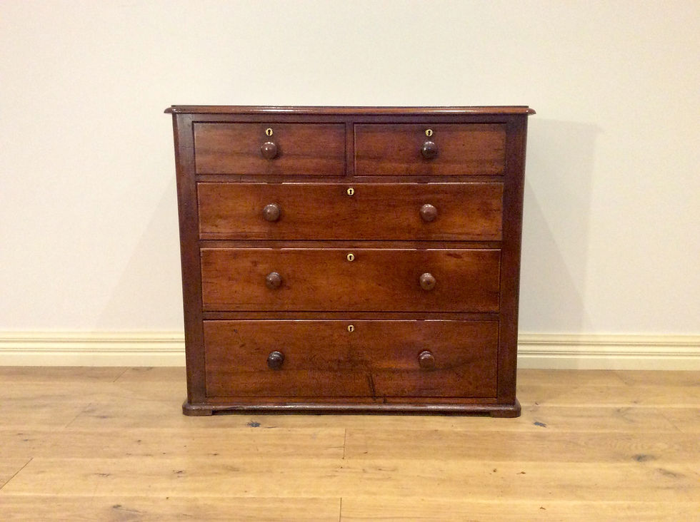 A8010 – Australian Cedar Five Drawer Chest.