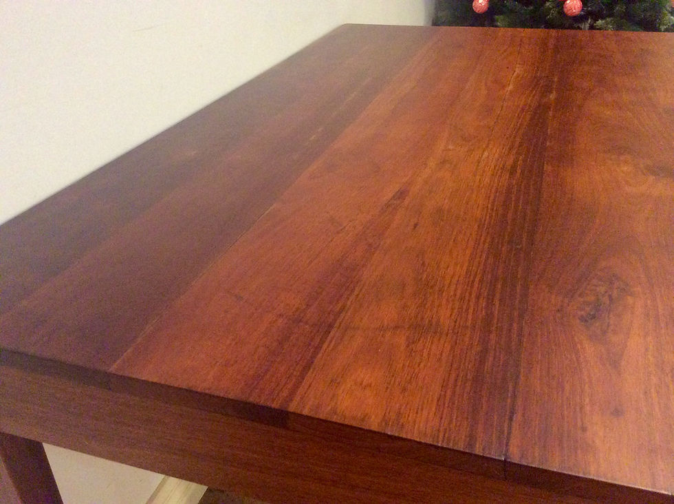 Thumbnail: 7.0 Restored Mid Century Blackwood Two Drawer Desk.
