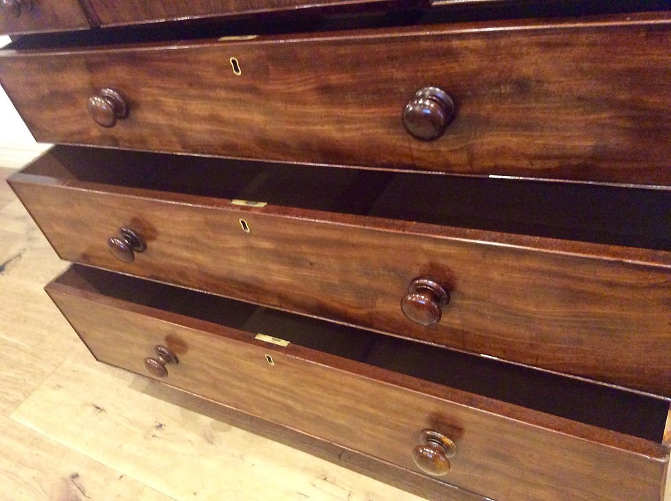 Thumbnail: A4280 - Inlaid Georgian Mahogany Seven Drawer Chest.