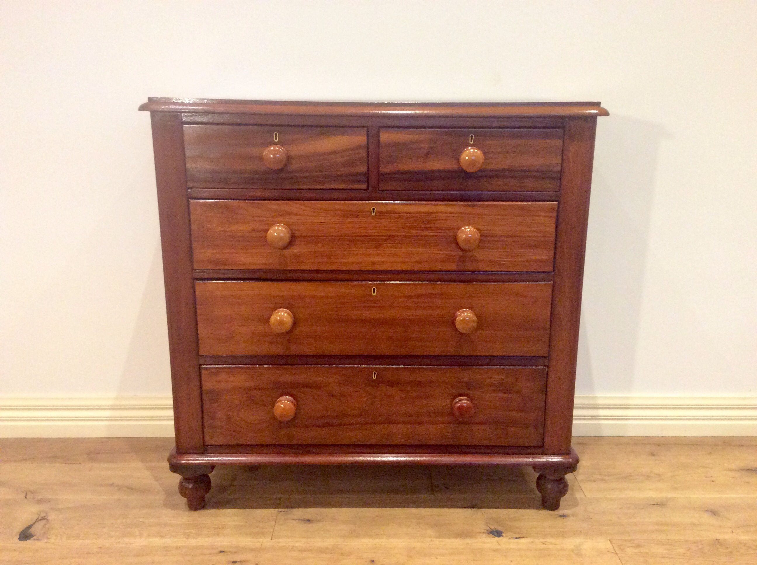 A8038 – Restored Victorian Red Cedar Five Drawer Chest.