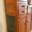 Thumbnail: Bow Fronted Antique Kitchen Pantry with Ornate Leadlight Panel Doors.