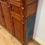 Thumbnail: Bow Fronted Antique Kitchen Pantry with Ornate Leadlight Panel Doors.
