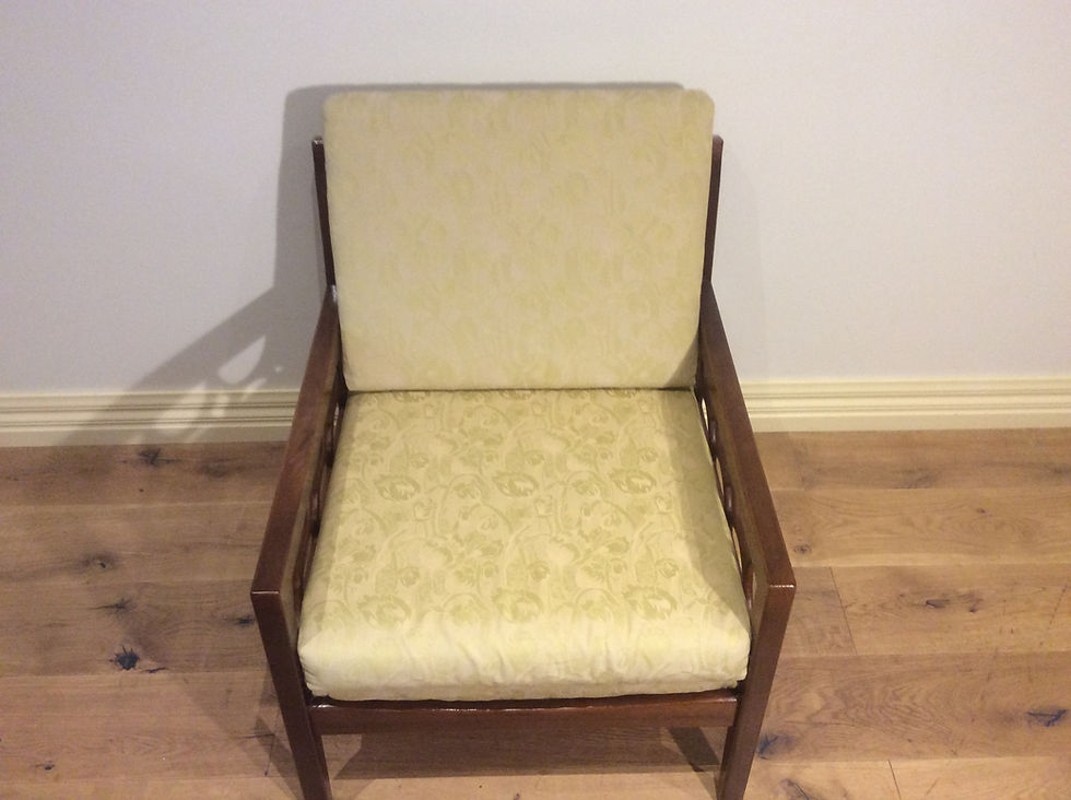 Thumbnail: Mid Century Solid Blackwood Avalon Arm Chair