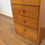 Thumbnail: Restored Mid Century Alrob Five Drawer Oak Bedside Cabinet. Circa 1965.