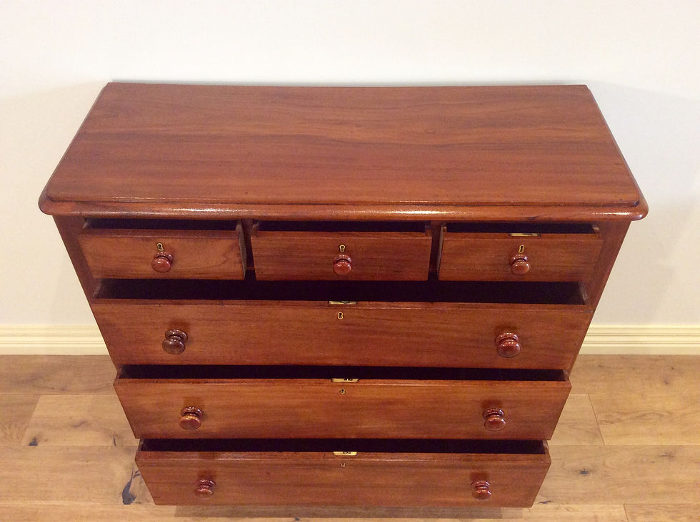 Thumbnail: Restored Six Drawer Red Cedar Victorian Chest.