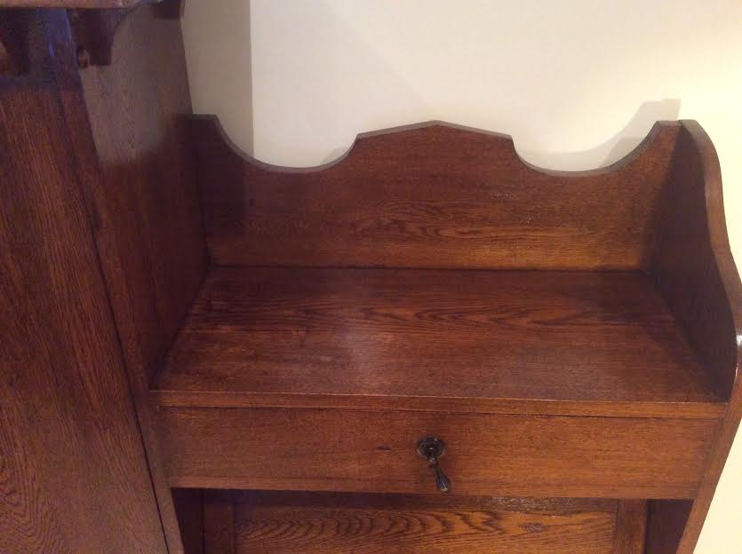 Thumbnail: Antique Oak Front Secretaire Bureau.
