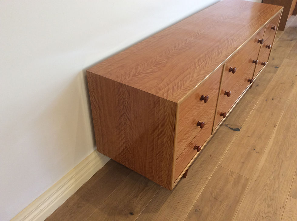 Thumbnail: Mid Century Nine Drawer Lowline Chest of Drawers. Circa 1960.