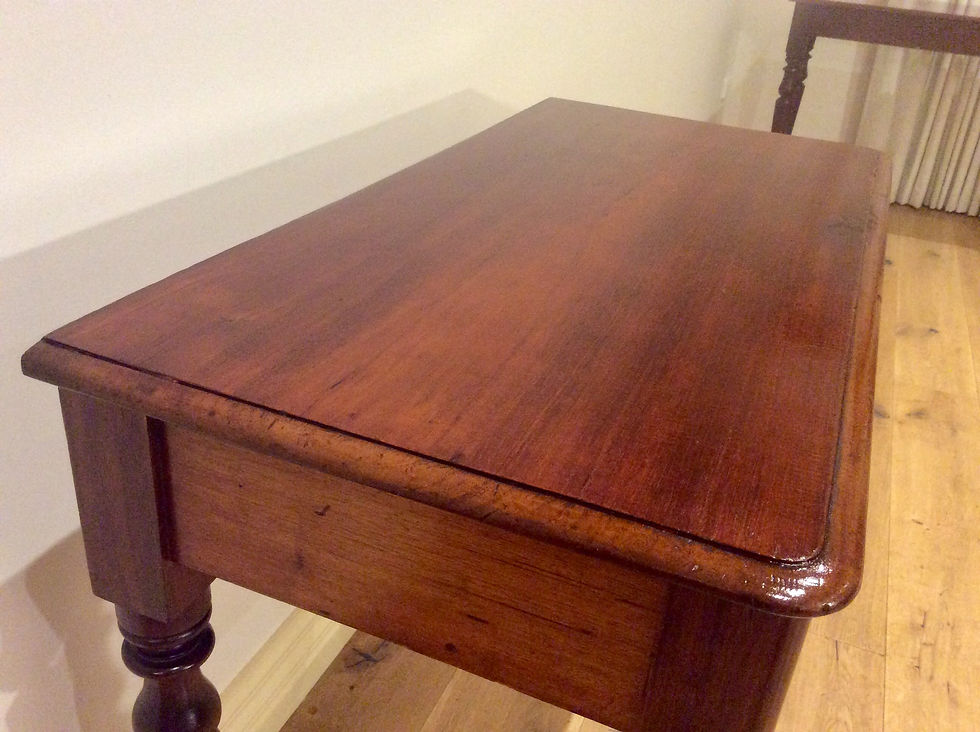 Thumbnail: 8004  - Victorian Cedar Hall Console with Turned Legs.