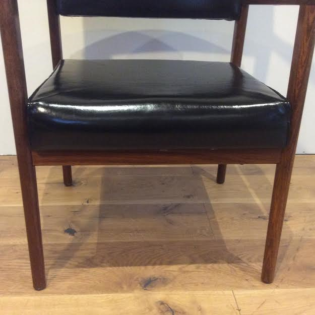 Thumbnail: Mid Century Danish Style Blackwood Arm Chair. Circa 1960