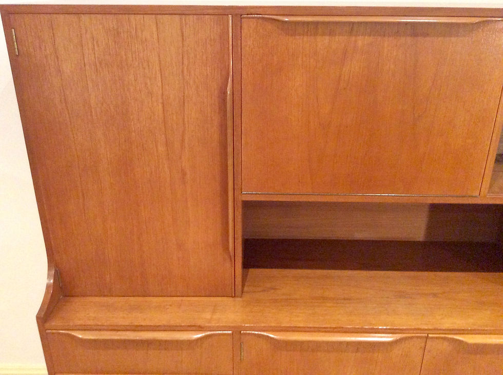 Thumbnail: Mid Century Teak Sideboard with Cocktail Cabinet.