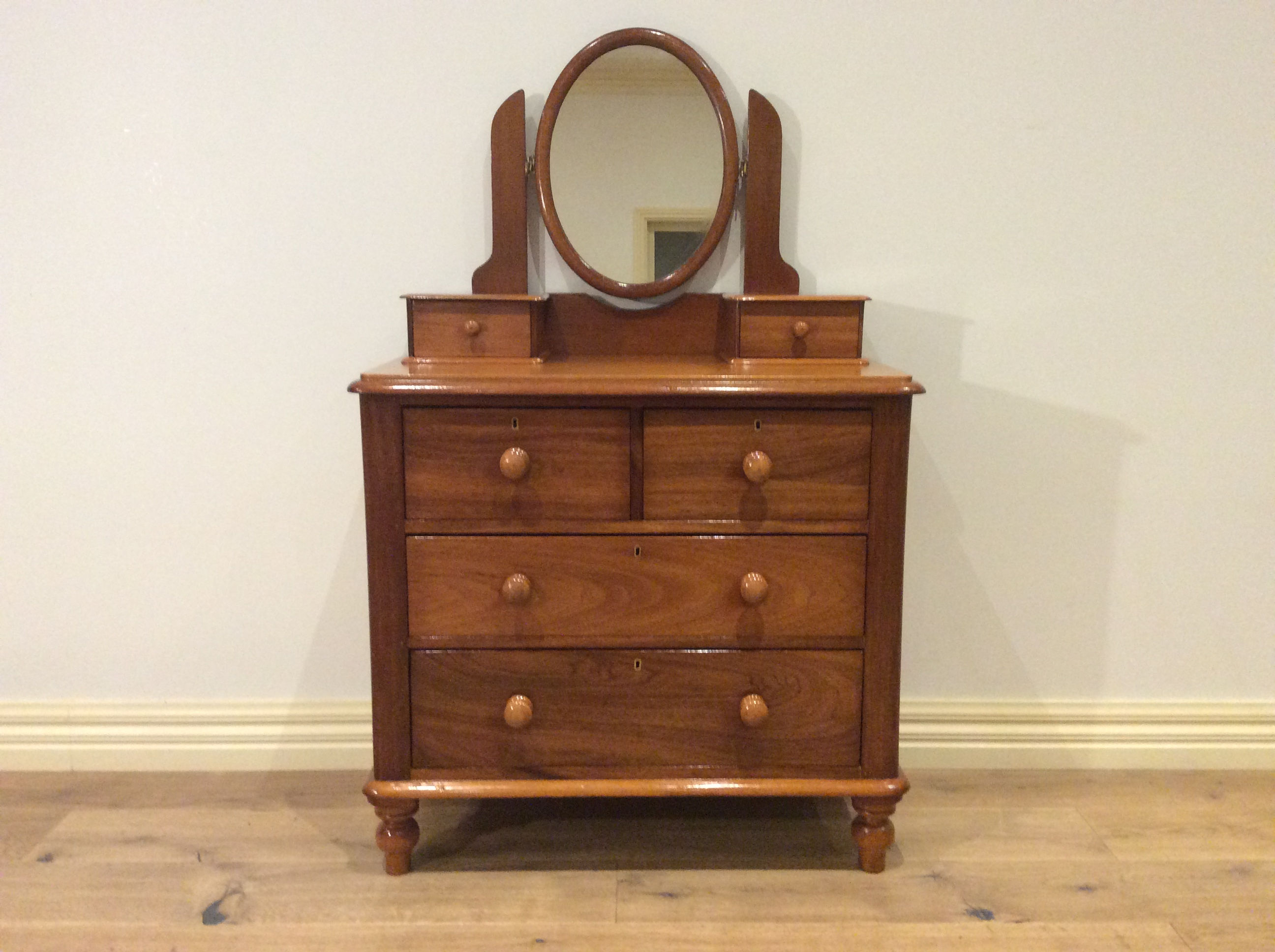 Impeccably Restored Victorian Cedar Six Drawer Duchess Chest