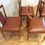Thumbnail: Four Mid Century Parker Dining Chairs.