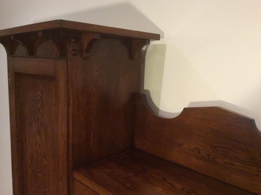 Thumbnail: Antique Oak Front Secretaire Bureau.