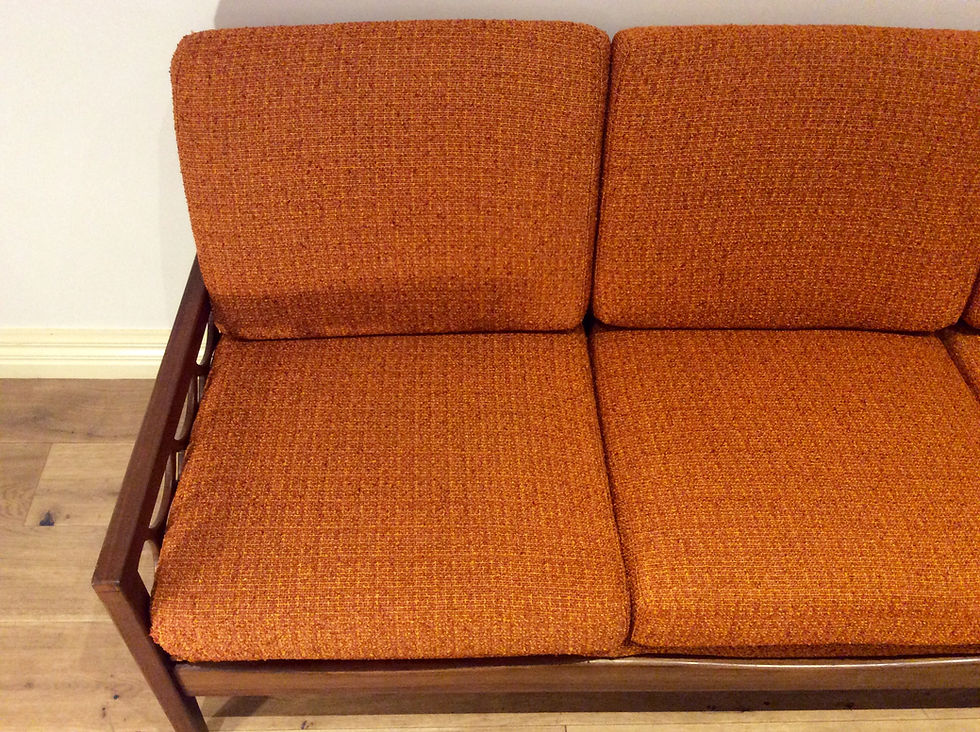 Thumbnail: Mid Century Avalon Sofa with Geometric Panelling