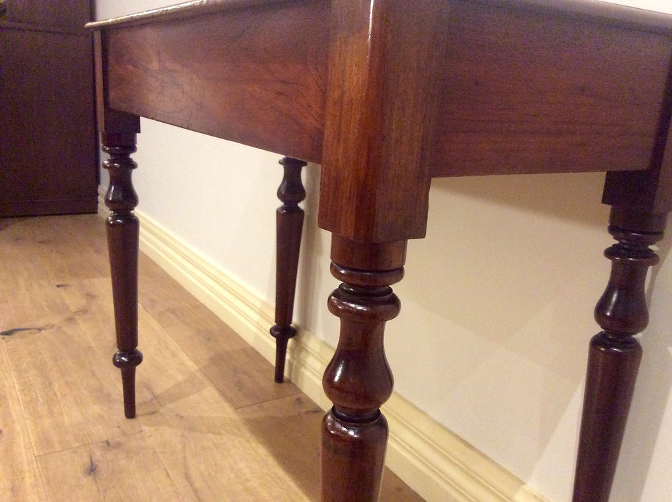 Thumbnail: 8004  - Victorian Cedar Hall Console with Turned Legs.