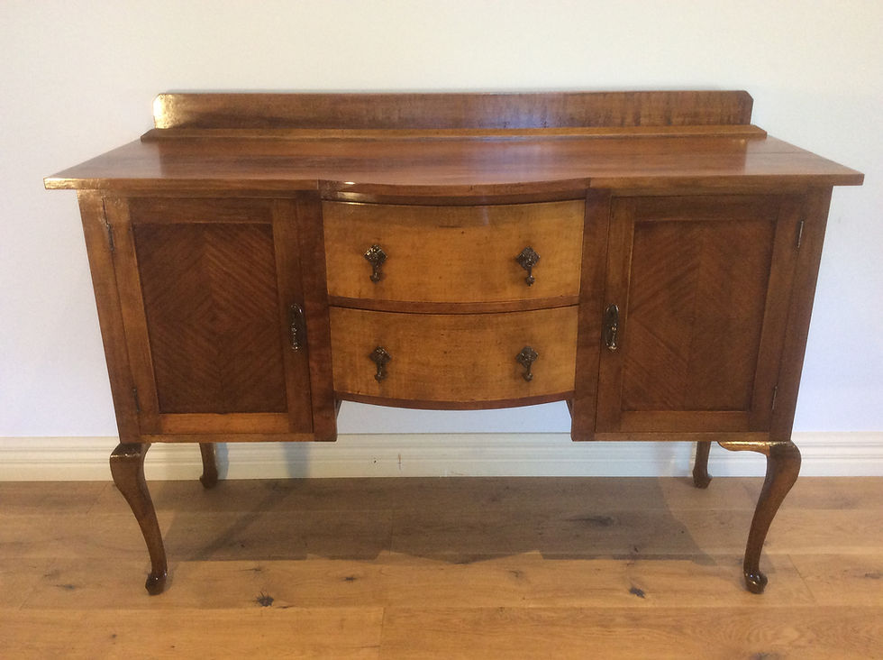 Antique Blackwood Sideboard with Cabriolet Legs. mrbeams