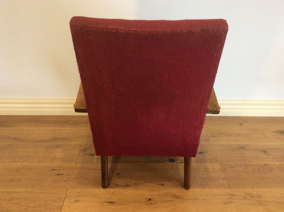 Thumbnail: Rare Mid Century Jindrich Halabala Bentwood Easy Chair.