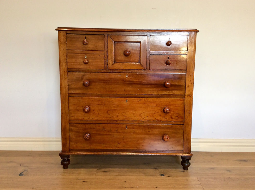 Victorian Seven Drawer Cedar Chest. Circa 1890.