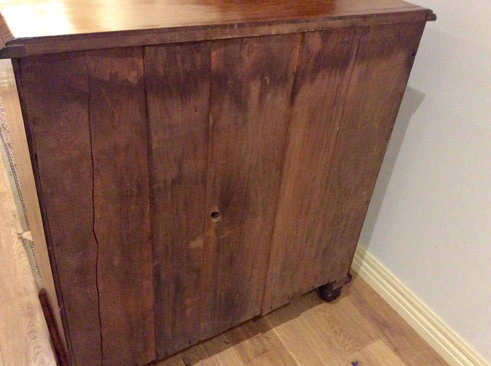 Thumbnail: Seven Drawer Victorian Cedar Chest with Brass Keyhole Plates.
