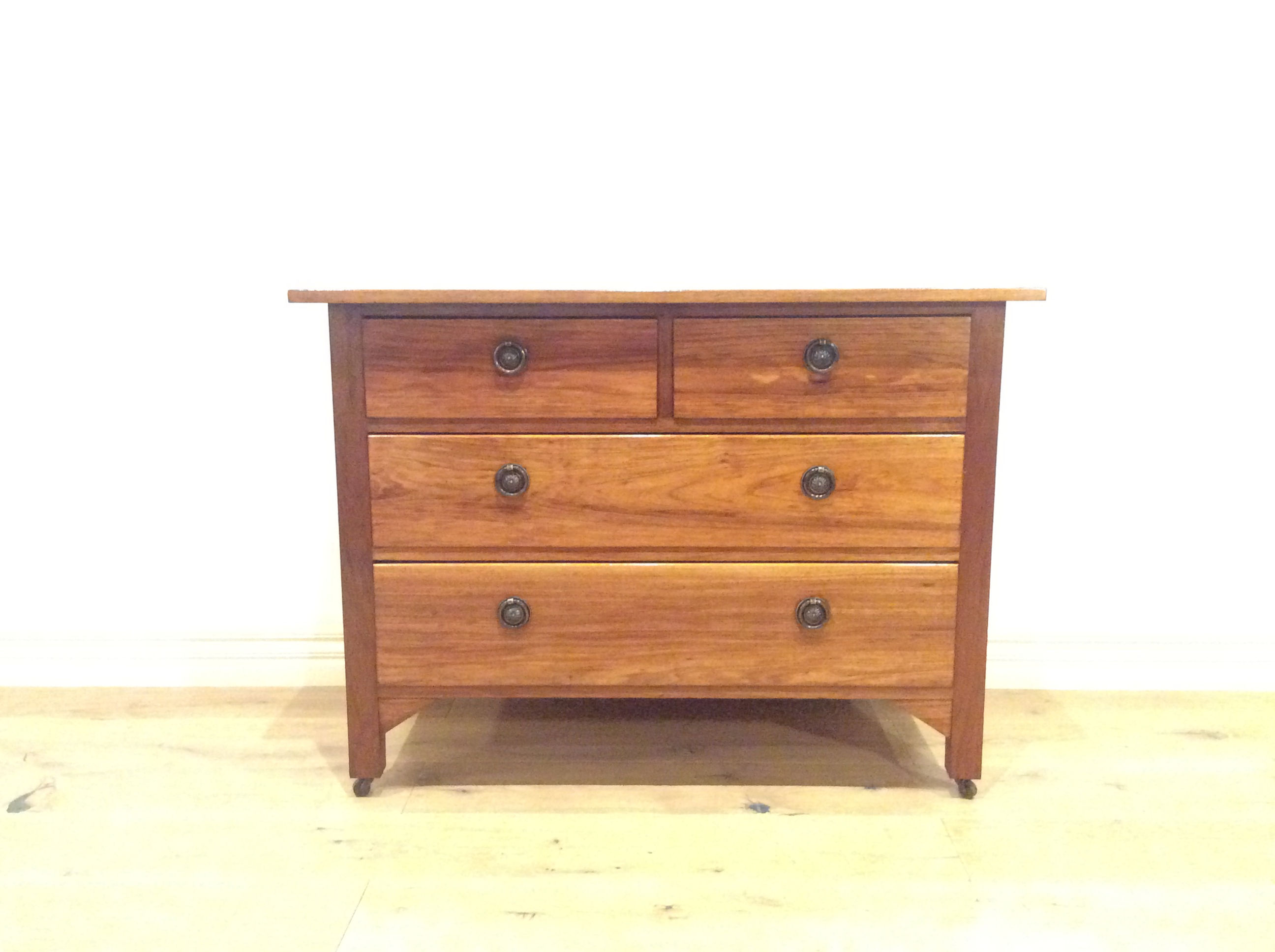 Antique Blackwood Chest of Four Drawers.