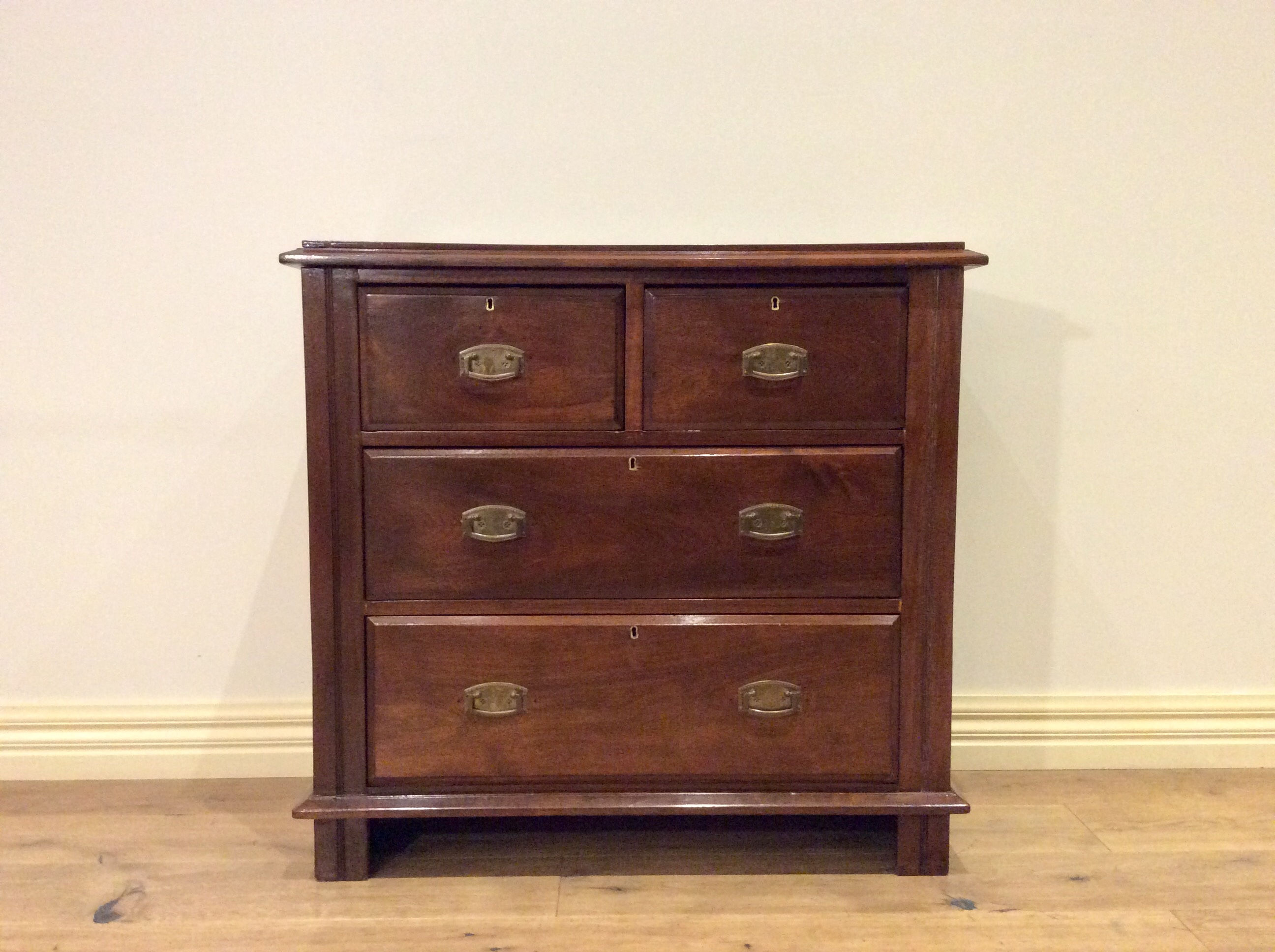 Edwardian Cedar Four Drawer Chest