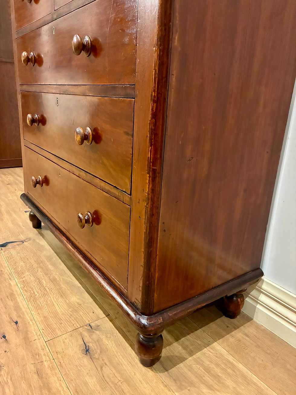 Thumbnail: A9110 Restored Red Cedar Five Drawer Dresser