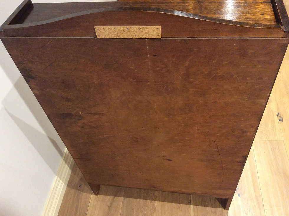 Thumbnail: Restored Antique Oak Drop Front Secretaire.