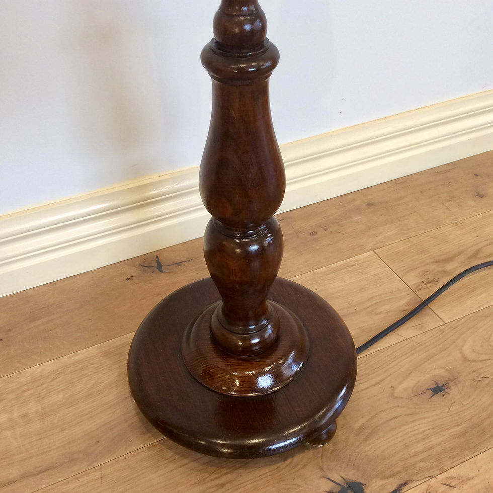 Thumbnail: Antique Turned Mahogany Floor Lamp