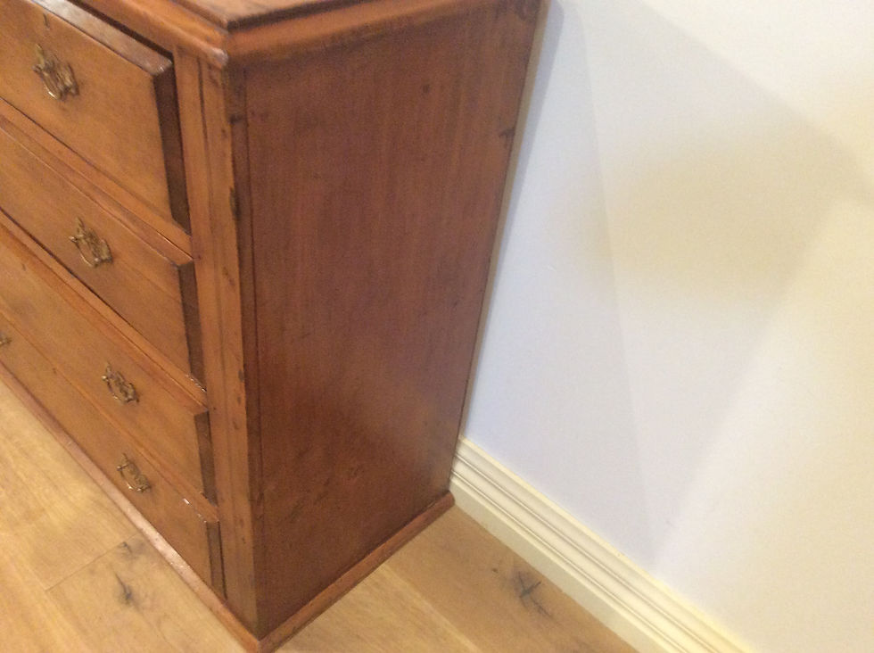 Thumbnail: Distressed Edwardian Five Drawer Kauri Chest.