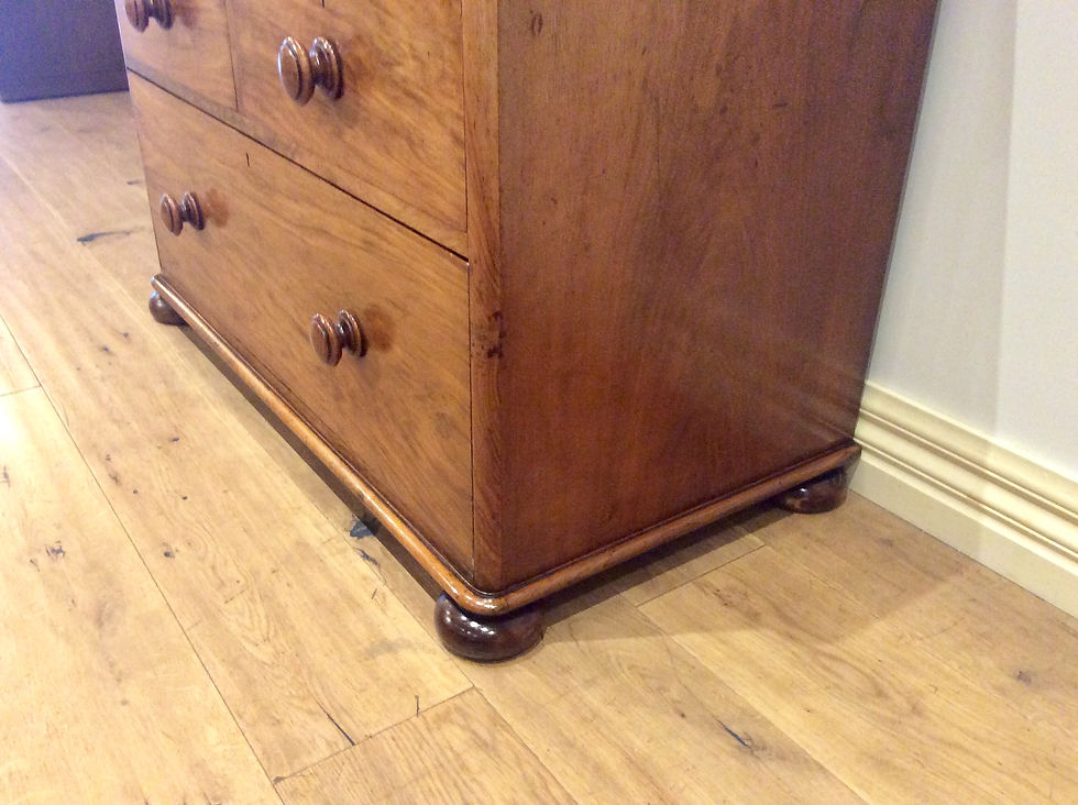 Thumbnail: A8025 – Victorian Mahogany Five Drawer Dresser with Detachable Mirror.