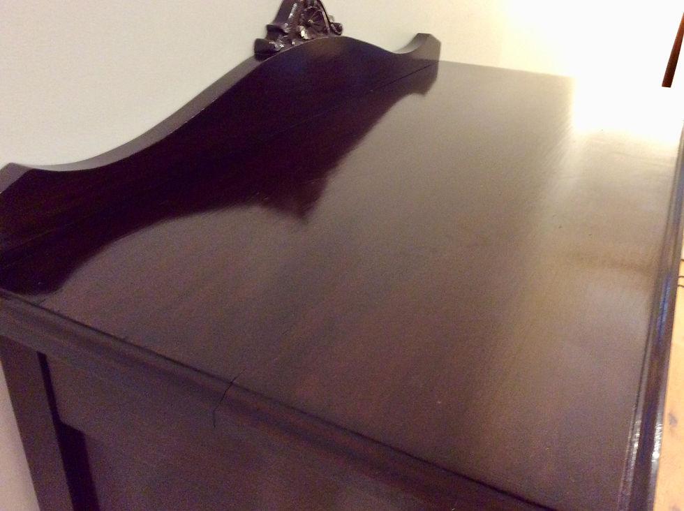 Thumbnail: Antique Mahogany Four Drawer Drop Front Bureau Desk.