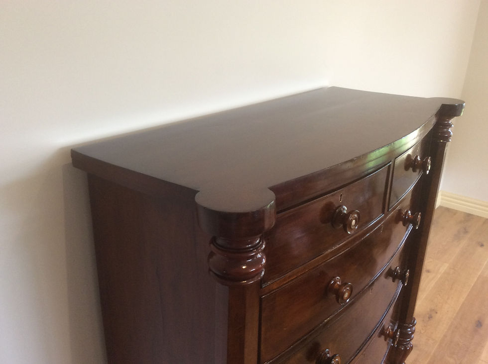 Thumbnail: Regency Flame Mahogany Chest of Drawers