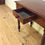 Thumbnail: 8007  - Antique Cedar Hall Table with Single Drawer and Turned Legs.