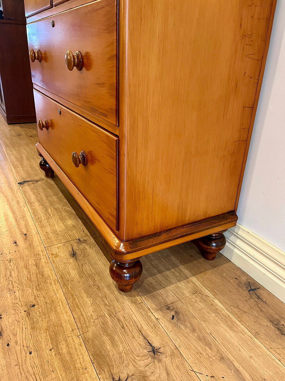 Thumbnail: Restored !960s 1970s Hardwood Chest of Drawers