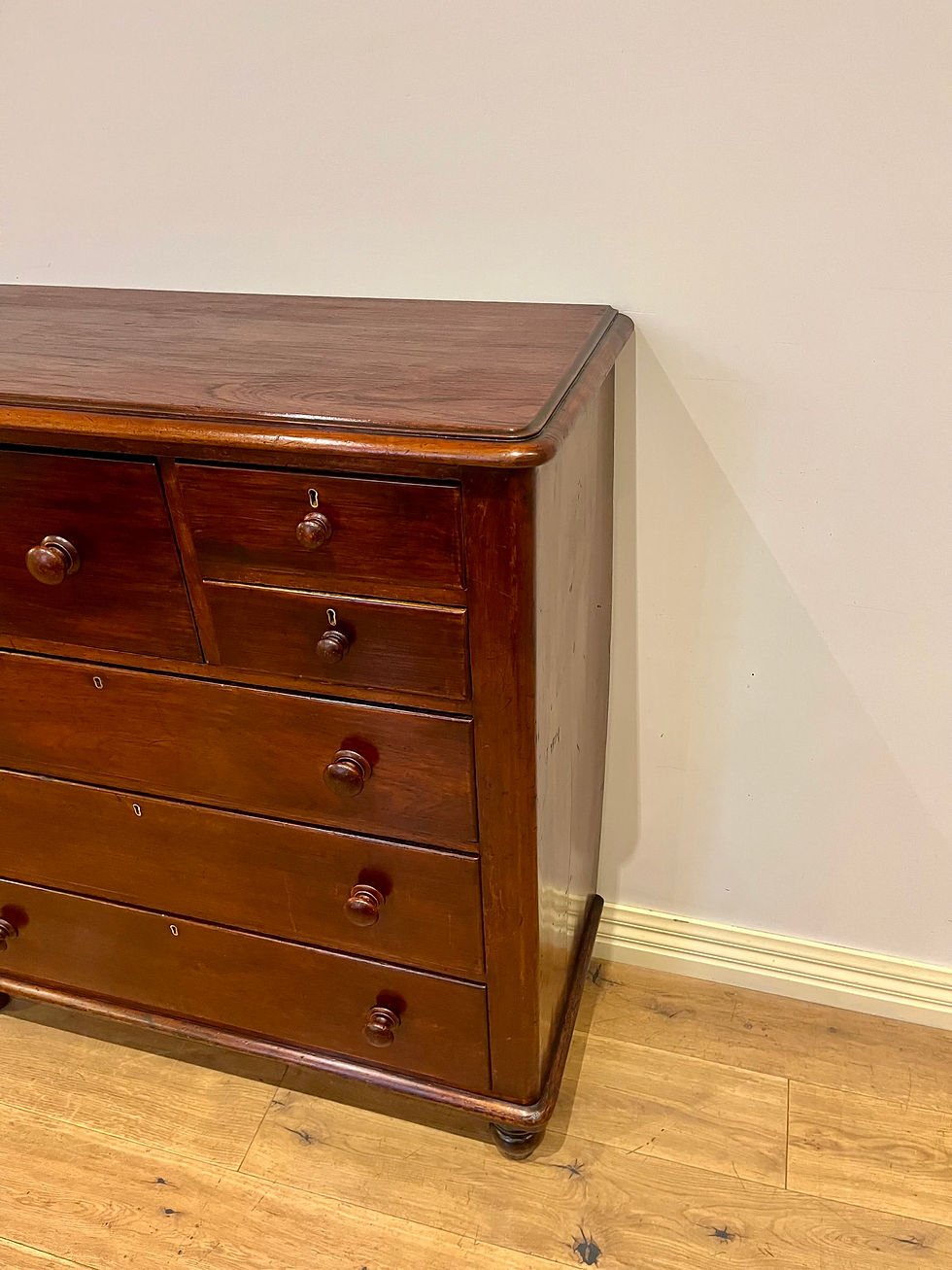 Thumbnail: Edge A9086- Restored Victorian Cedar Seven Drawer Tallboy.