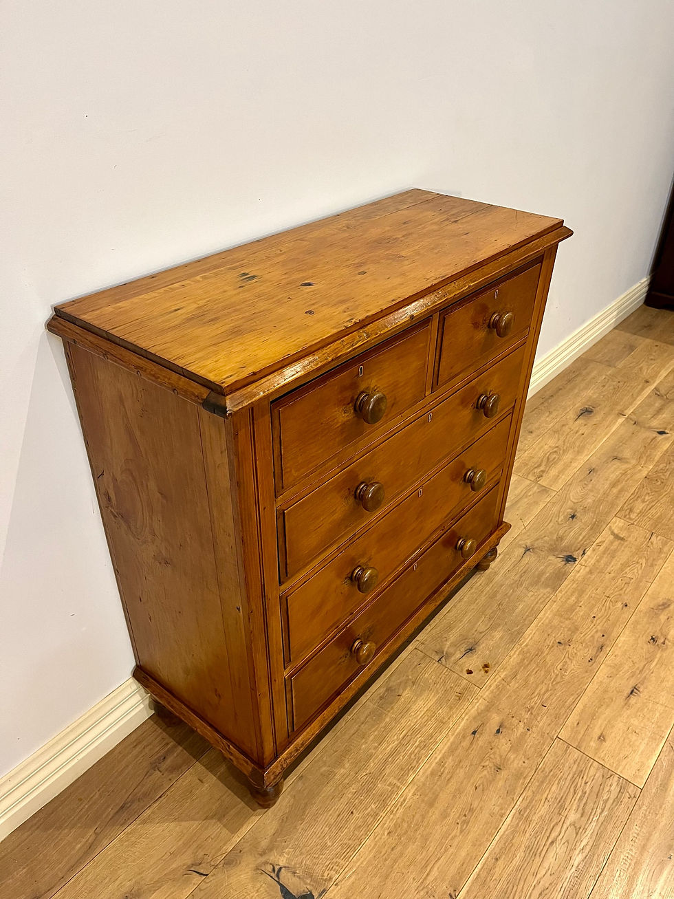 Thumbnail: Antique Kauri and Cedar Chest of Five Drawers