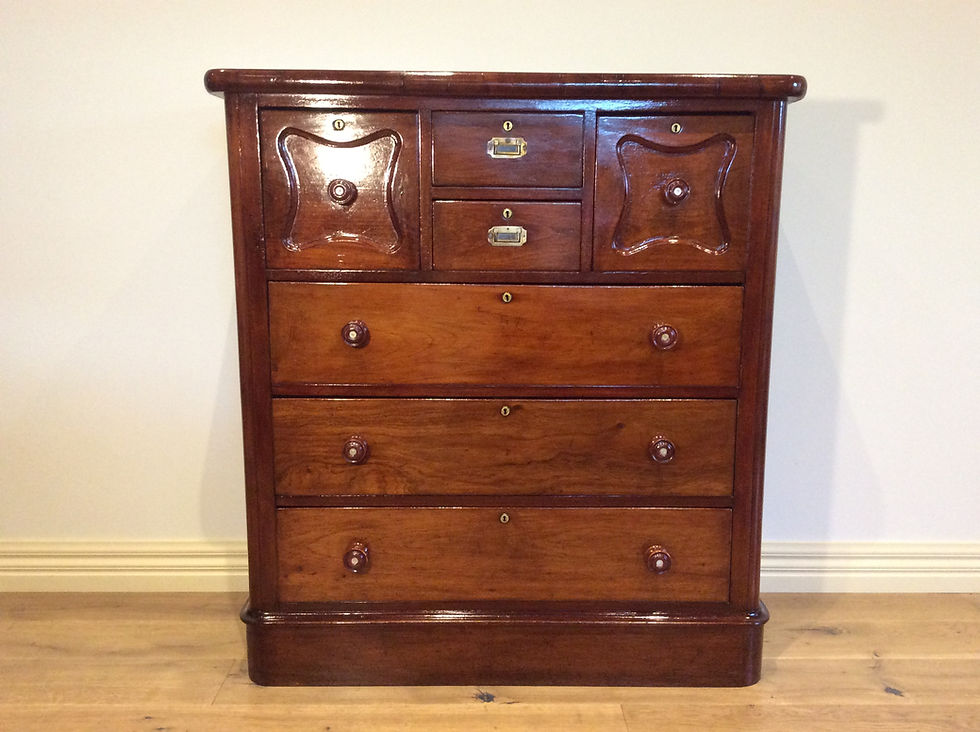 Seven Drawer Victorian Cedar Chest.