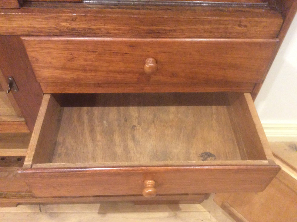 Thumbnail: Antique Oak Kitchen Cabinet Drawer