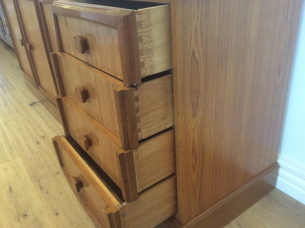 Thumbnail: Large Mid Century Australian Made Teak Sideboard.