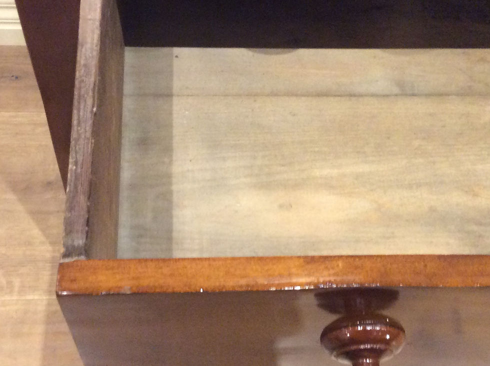 Thumbnail: Late Georgian Mahogany Chest of Four Drawers. Circa 1830.