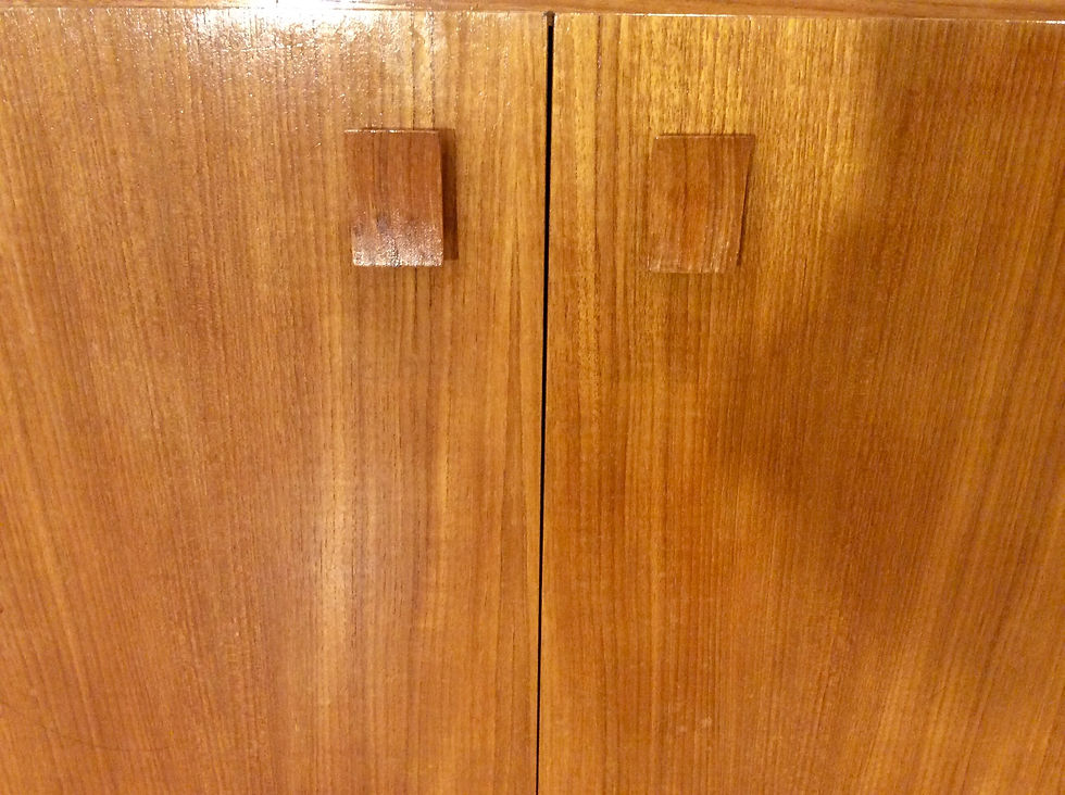 Thumbnail: Mid Century E. H. Reidy Teak Wall Unit with Glass Display Case. Circa 1970.