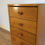 Thumbnail: Restored Mid Century Alrob Five Drawer Oak Bedside Cabinet. Circa 1965.