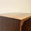 Thumbnail: 8037 – Mid Century Silky Oak Desk with Drop Front Filing Drawer.